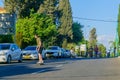 Street Scene of Yom Kippur Holiday Royalty Free Stock Photo