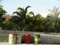 Street scenes of maldivian town on Huraa island