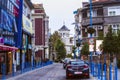 Street of a seaside town