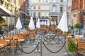 Street seating at restaurants in Covent Garden, London