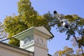 Street security cameras of supervision Royalty Free Stock Photo