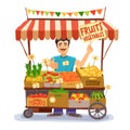 Street Seller Illustration