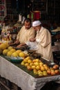 Street seller in the medina. Marrakesh . Morocco Royalty Free Stock Photo