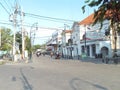 A street in the Semarang city in the part of the old city close to the old train station.