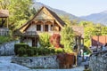 Street Sharambeyan in the town of Dilijan with old houses