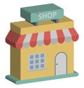Print Street Shop Vector Icon Which can easily modify or edit