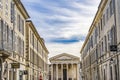 Street Shops Maison Caree Ancient Roman Temple Nimes Gard France