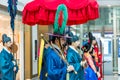 Street shows of Ancient Korean Royal life, at Seoul-Incheon International Airport, the primary airport serving the Seoul Capital Royalty Free Stock Photo