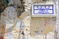 Street Sign In Ancient City, Macau, China Royalty Free Stock Photo