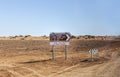 Kati Thanda - Lake Eyre street sign in the outback of Australia Royalty Free Stock Photo