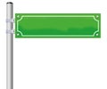 Street Sign Blank Green