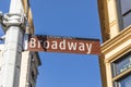 Street sign Broadway in New York Royalty Free Stock Photo