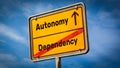 Street Sign to Autonomy versus Dependency