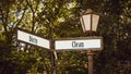 Street Sign Clean versus Dirty Royalty Free Stock Photo