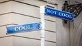 Street Sign to Cool versus Uncool