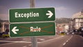 Street Sign to Exception versus Rule