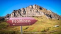 Street Sign to Healthiness