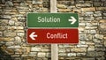 Street Sign Solution versus Conflict