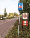 A bicycle street in Nijmegen, the Netherlands Royalty Free Stock Photo