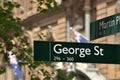 Street sign of George Street in Sydney