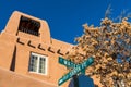 Street sign for the historic Old Santa Fe Trail in Santa Fe, New Mexico