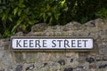Street Sign on Keere Street in Lewes Royalty Free Stock Photo