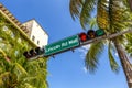 Street sign Lincoln Road Mall Royalty Free Stock Photo