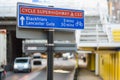 Street sign in London, directing cyclists along the CS3 Cycle Superhighway