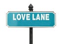 Street sign, Love Lane Royalty Free Stock Photo