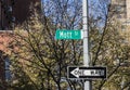 Street sign Mott street Royalty Free Stock Photo