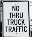 No Thru Truck Traffic Royalty Free Stock Photo