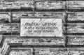 Street sign for Piazza Grande, Gubbio, Umbria, Italy Royalty Free Stock Photo