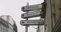 Street sign Place de la Republique Paris