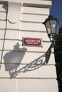 Street Sign, Prague Royalty Free Stock Photo