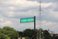 Street sign reads in polish `Victims of Fascism Street`, Oswiecim, Poland