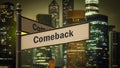 Street Sign to Comeback