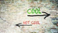 Street Sign to Cool versus Uncool