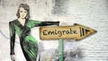 Street Sign to Emigrate