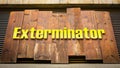 Street Sign to Exterminator Royalty Free Stock Photo