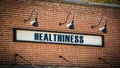 Street Sign to Healthiness