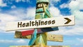 Street sign to healthiness