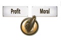 Street Sign to Moral versus Profit