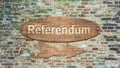 Street Sign to Referendum