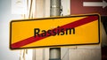 Street Sign Tolerance versus Rassism