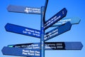 Street signpost Cardiff Royalty Free Stock Photo