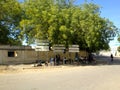 Street signs in the centre of N'Djamena, Chad Royalty Free Stock Photo