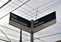 Street signs in the city ??center of Ribeirao Preto, Brazil