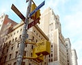 Street signs at corner of East 20th Street and Broadway
