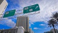 Street signs in Miami Beach Florida