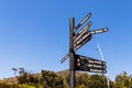 Street signs signpost, Cape Town Sea Point Green Point Park Royalty Free Stock Photo